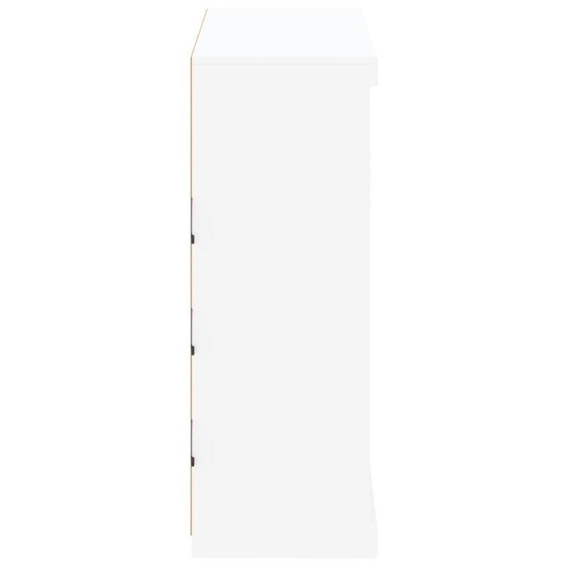 vidaXL fehér tálalószekrény LED-világítással 81 x 37 x 100 cm