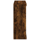 vidaXL füstös tölgy színű tálalószekrény LED-ekkel 81 x 37 x 100 cm