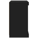 vidaXL fekete tálalószekrény LED-világítással 41 x 37 x 67 cm