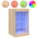 vidaXL sonoma tölgy színű tálalószekrény LED-ekkel 41 x 37 x 67 cm