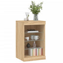 vidaXL sonoma tölgy színű tálalószekrény LED-ekkel 41 x 37 x 67 cm