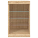 vidaXL sonoma tölgy színű tálalószekrény LED-ekkel 41 x 37 x 67 cm