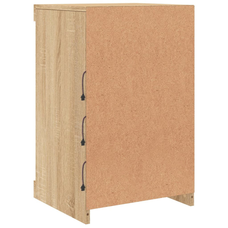 vidaXL sonoma tölgy színű tálalószekrény LED-ekkel 41 x 37 x 67 cm