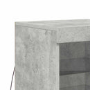 vidaXL betonszürke tálalószekrény LED-világítással 41 x 37 x 67 cm