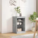vidaXL betonszürke tálalószekrény LED-világítással 41 x 37 x 67 cm
