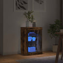 vidaXL füstös tölgy színű tálalószekrény LED-ekkel 41 x 37 x 67 cm