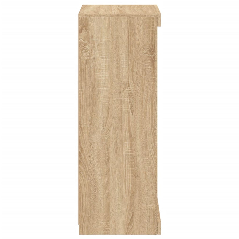 vidaXL sonoma tölgy színű tálalószekrény LED-ekkel 41 x 37 x 100 cm