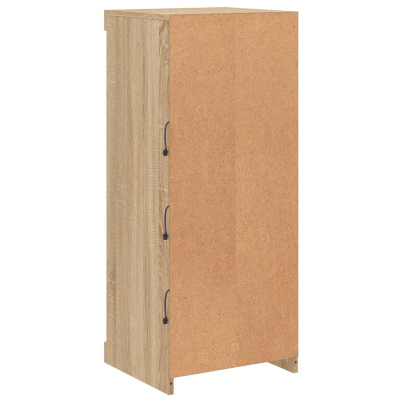 vidaXL sonoma tölgy színű tálalószekrény LED-ekkel 41 x 37 x 100 cm