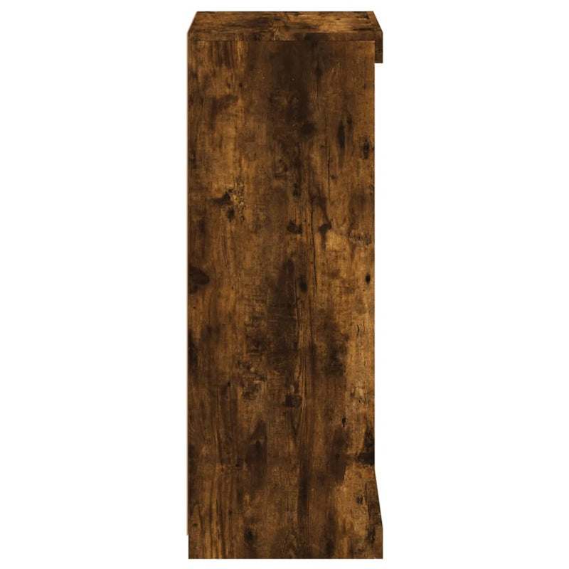 vidaXL füstös tölgy színű tálalószekrény LED-ekkel 41 x 37 x 100 cm