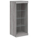 vidaXL szürke sonoma színű tálalószekrény LED-ekkel 41 x 37 x 100 cm