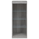 vidaXL szürke sonoma színű tálalószekrény LED-ekkel 41 x 37 x 100 cm
