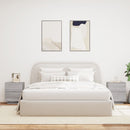 vidaXL 2 db szürke sonoma színű szerelt fa éjjeliszekrény LED-ekkel