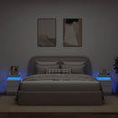 vidaXL 2 db fehér éjjeliszekrény LED-világítással 35 x 39 x 55 cm