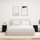 vidaXL 2 db fekete éjjeliszekrény LED-világítással 35 x 39 x 55 cm