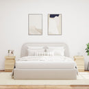 vidaXL 2 db sonoma tölgy színű éjjeliszekrény LED-del 35 x 39 x 55 cm