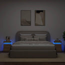 vidaXL 2 db sonoma tölgy színű éjjeliszekrény LED-del 35 x 39 x 55 cm