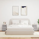 vidaXL 2 db szürke sonoma színű éjjeliszekrény LED-ekkel 35x39x55 cm