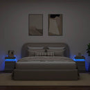 vidaXL 2 db szürke sonoma színű éjjeliszekrény LED-ekkel 35x39x55 cm