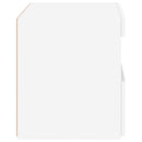 vidaXL fehér éjjeliszekrény LED-világítással 50 x 40 x 45 cm