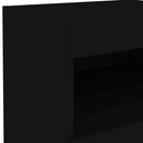 vidaXL fekete éjjeliszekrény LED-világítással 50 x 40 x 45 cm