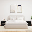 vidaXL 2 db fekete műfa éjjeliszekrény LED-fényekkel 50x40x45 cm