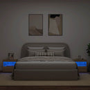 vidaXL 2 db sonoma tölgy színű éjjeliszekrény LED-ekkel 50x40x45 cm