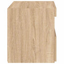 vidaXL 2 db sonoma tölgy színű éjjeliszekrény LED-ekkel 50x40x45 cm