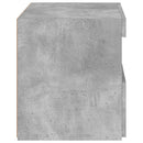vidaXL betonszürke éjjeliszekrény LED-világítással 50 x 40 x 45 cm