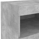 vidaXL betonszürke éjjeliszekrény LED-világítással 50 x 40 x 45 cm
