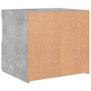 vidaXL 2 db betonszürke éjjeliszekrény LED-fényekkel 50x40x45 cm