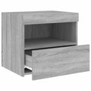 vidaXL szürke sonoma éjjeliszekrény LED-világítással 50 x 40 x 45 cm