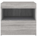 vidaXL szürke sonoma éjjeliszekrény LED-világítással 50 x 40 x 45 cm