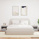 vidaXL 2 db szürke sonoma színű éjjeliszekrény LED-ekkel 50x40x45 cm