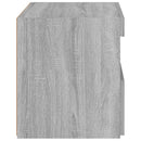 vidaXL 2 db szürke sonoma színű éjjeliszekrény LED-ekkel 50x40x45 cm
