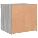 vidaXL 2 db szürke sonoma színű éjjeliszekrény LED-ekkel 50x40x45 cm