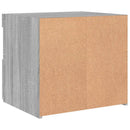 vidaXL 2 db szürke sonoma színű éjjeliszekrény LED-ekkel 50x40x45 cm