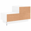 vidaXL fehér éjjeliszekrény LED-világítással 70 x 36 x 40,5 cm