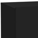 vidaXL fekete éjjeliszekrény LED-világítással 70 x 36 x 40,5 cm