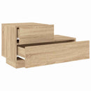 vidaXL sonoma tölgy színű éjjeliszekrény LED-ekkel 70 x 36 x 40,5 cm