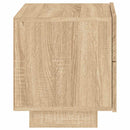 vidaXL sonoma tölgy színű éjjeliszekrény LED-ekkel 70 x 36 x 40,5 cm