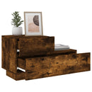 vidaXL füstös tölgy színű éjjeliszekrény LED-fényekkel 70x36x40,5 cm