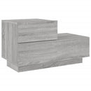 vidaXL szürke sonoma éjjeliszekrény LED-világítással 70 x 36 x 40,5 cm