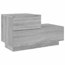 vidaXL szürke sonoma éjjeliszekrény LED-világítással 70 x 36 x 40,5 cm