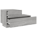 vidaXL szürke sonoma éjjeliszekrény LED-világítással 70 x 36 x 40,5 cm