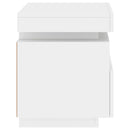 vidaXL fehér éjjeliszekrény LED-világítással 40 x 39 x 48,5 cm