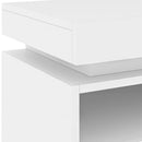 vidaXL 2 db fehér műfa éjjeliszekrény LED-fényekkel 40x39x48,5 cm