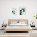 vidaXL 2 db betonszürke éjjeliszekrény LED-fényekkel 40x39x48,5 cm