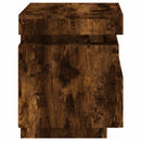 vidaXL 2 db sonoma tölgy éjjeliszekrény LED-fényekkel 40x39x48,5 cm