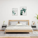 vidaXL 2 db szürke sonoma éjjeliszekrény LED-fényekkel 40x39x48,5 cm