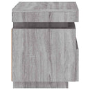 vidaXL 2 db szürke sonoma éjjeliszekrény LED-fényekkel 40x39x48,5 cm